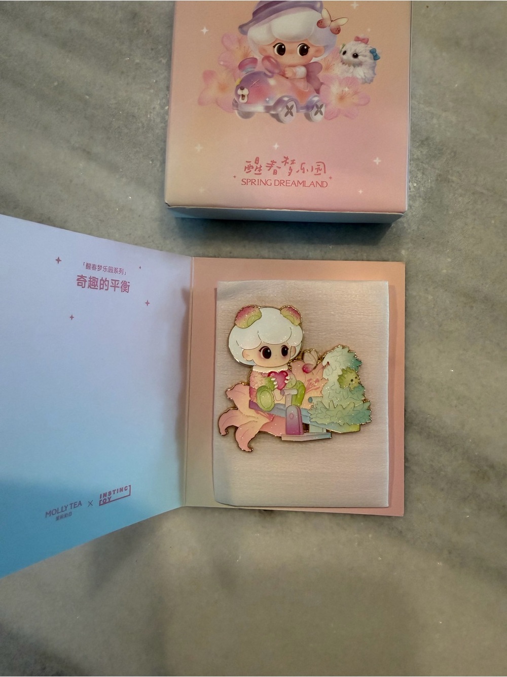 Molly Tea x Instinctoy "Spring Dreamland" Magnet Pin